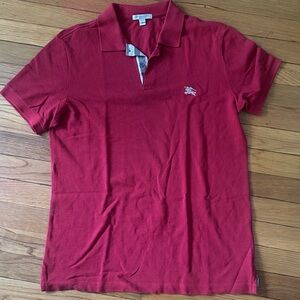 Red Burberry shirt